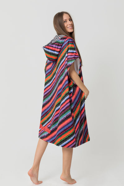 Hooded towel 2200Poncho [Stripes M]